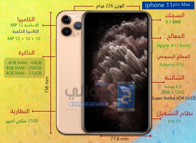 سعر ومواصفات ايفون 11 برو ماكس Iphone 11 Pro Max